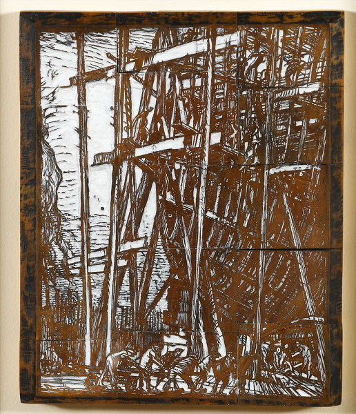 Artist Frank Brangwyn: Ship Building, 1912