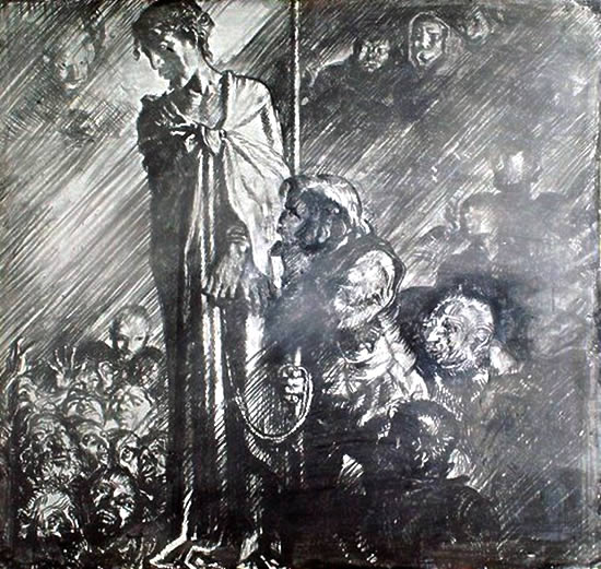 Artist Frank Brangwyn: 1st Station - Condemned to Death