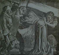 Artist Frank Brangwyn: The 2nd Station: Jesus Carries His Cross, c.1934