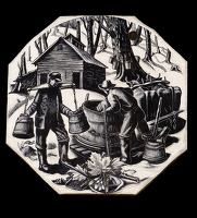 Artist Clare Leighton: Maple Sugaring, BPL610, 1949-50