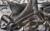 Artist Clare Leighton: Fishing (chapter header) (BPL 689)