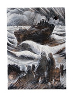 Artist Clare Leighton: Ship Wreck, BPL 696